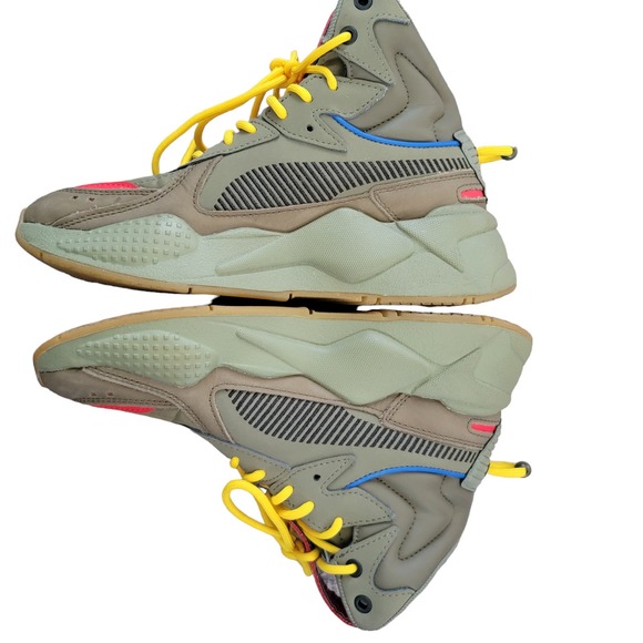 Puma RS-X Mid Militia 'Deep‎ Lichen Green' Shoes  kid youth size 4.5 C - Picture 6 of 6